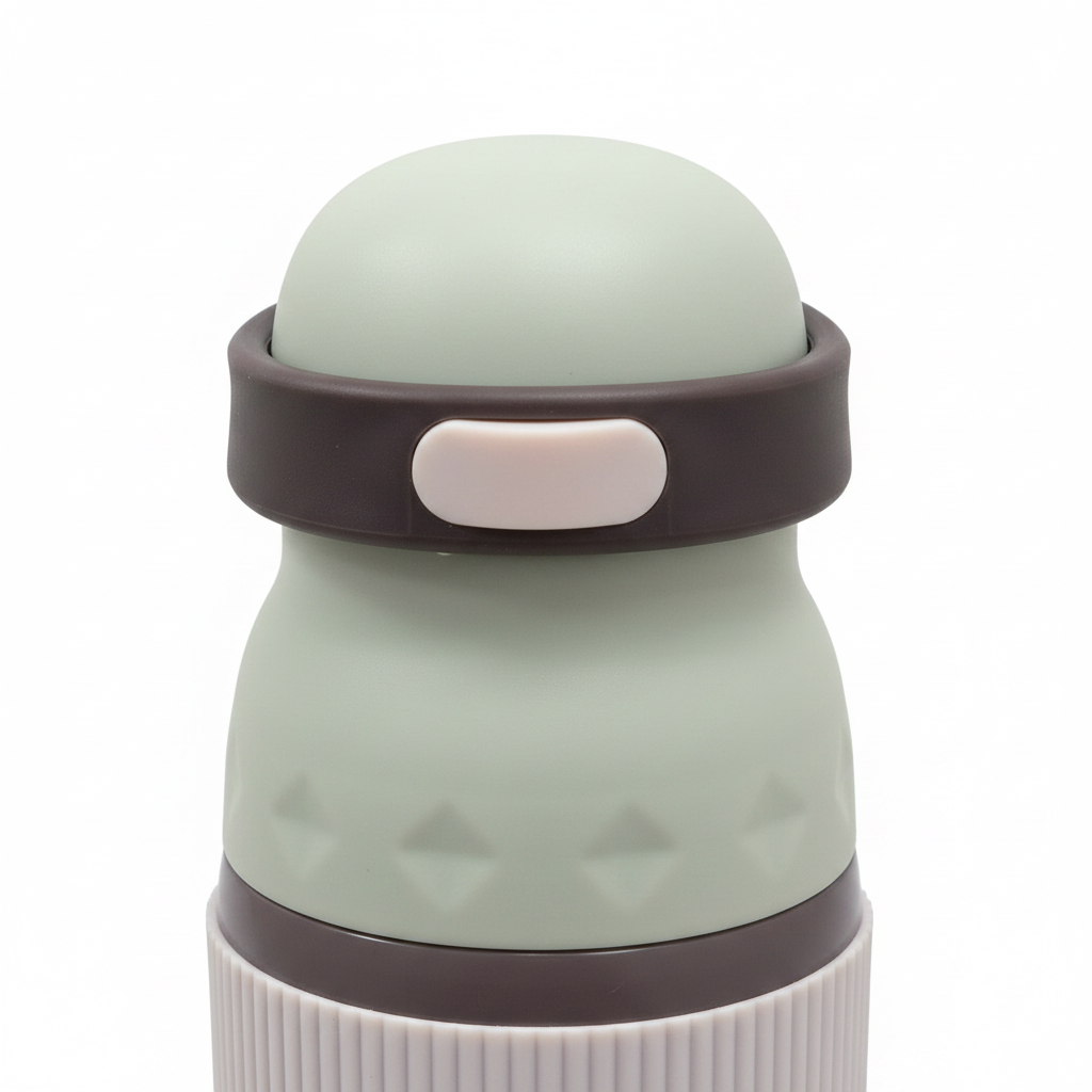 SBC Dark Brown & Sage Green Metal Water Bottle – 700ml