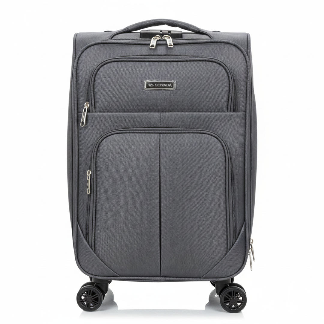 Sonada Polyester Trolley Bag | 8-Wheel Spinner | Lightweight Carry-On | 20 Inch |