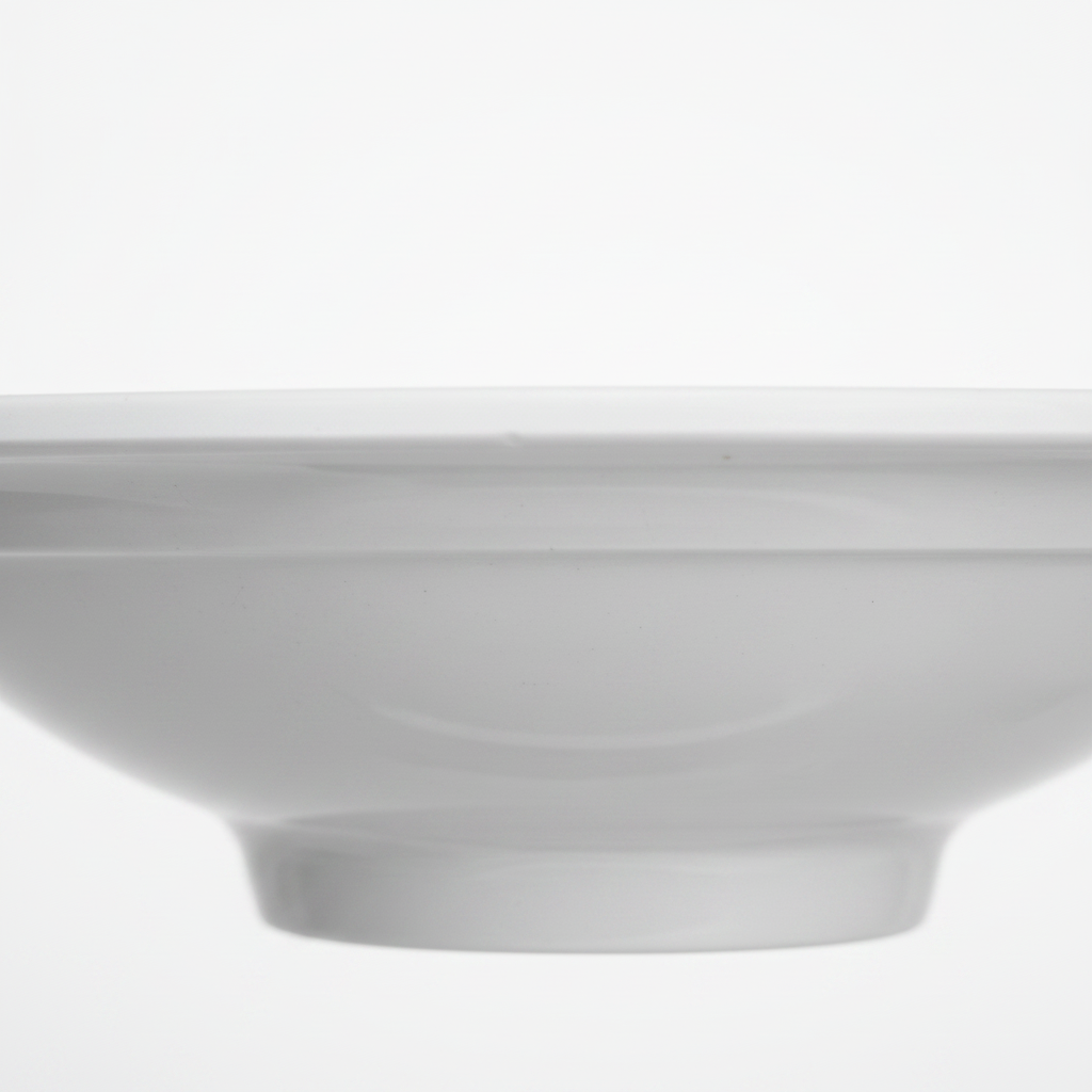 Dynasty Melamine Round Bowl – White – 16 cm