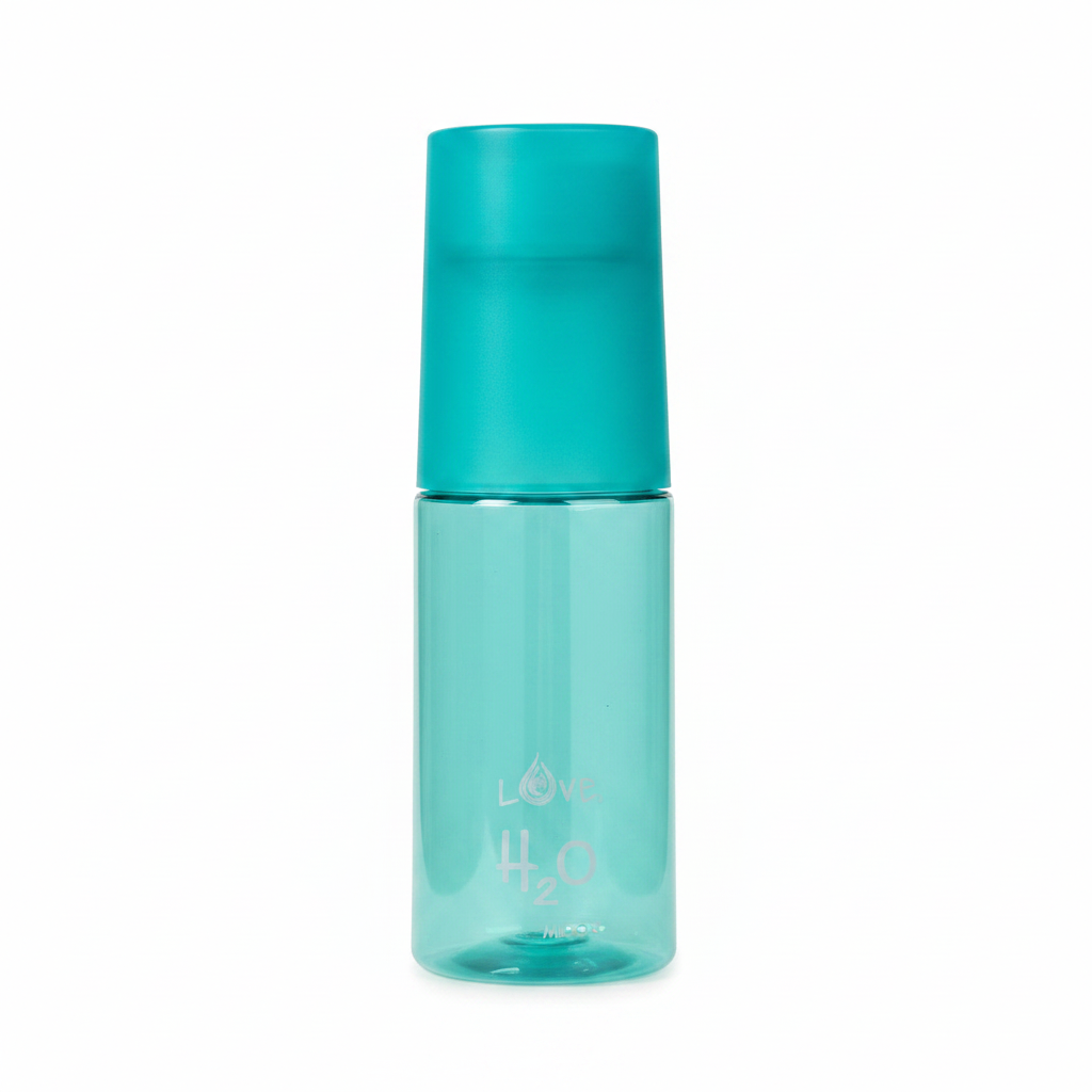 Milton "I Love H₂O" Plastic Water Bottle - 650ml – Yellow / Red / Teal Blue