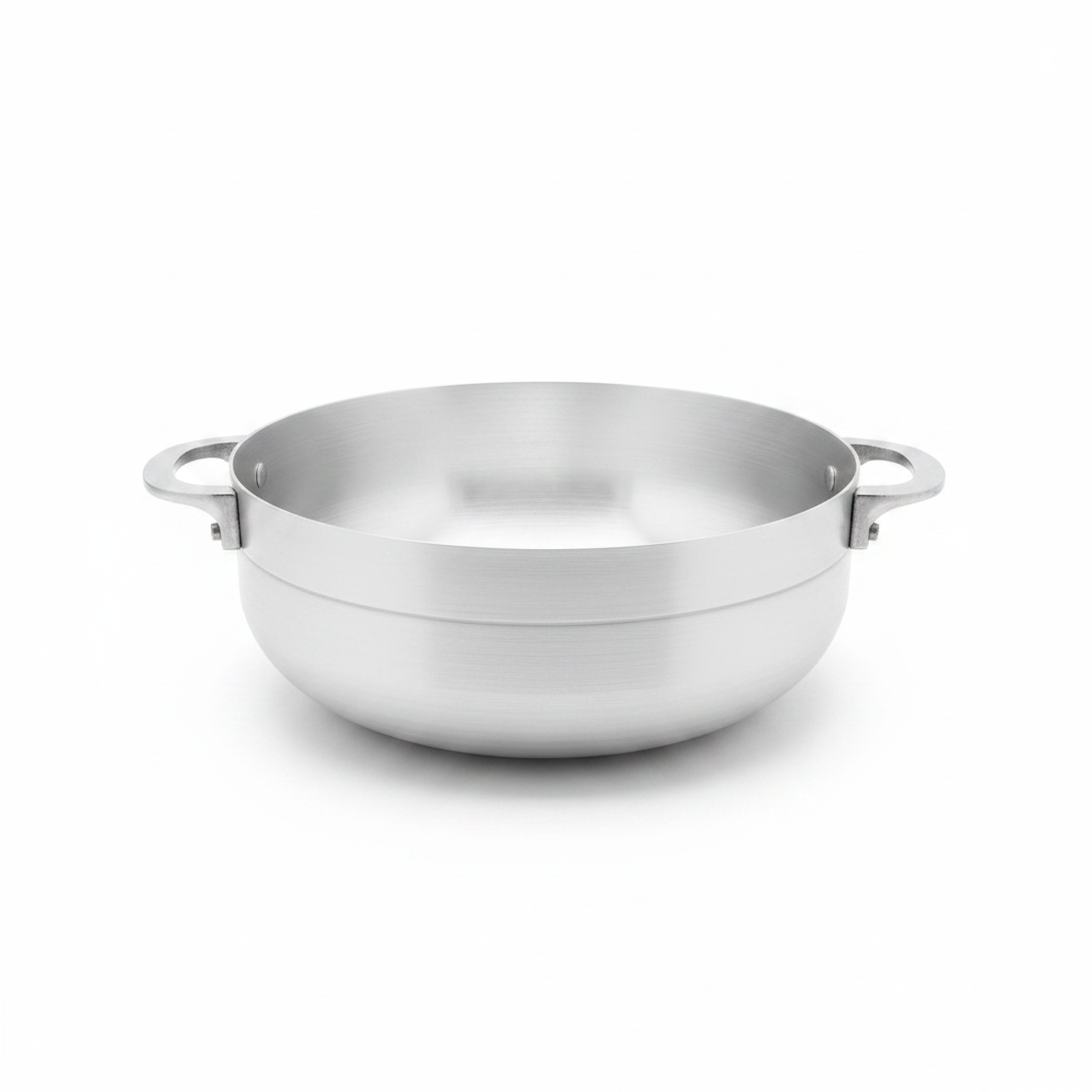 Aluminium Cooking Pot with Lid – 26/30/33/36 cm | Dual Handle Caldero