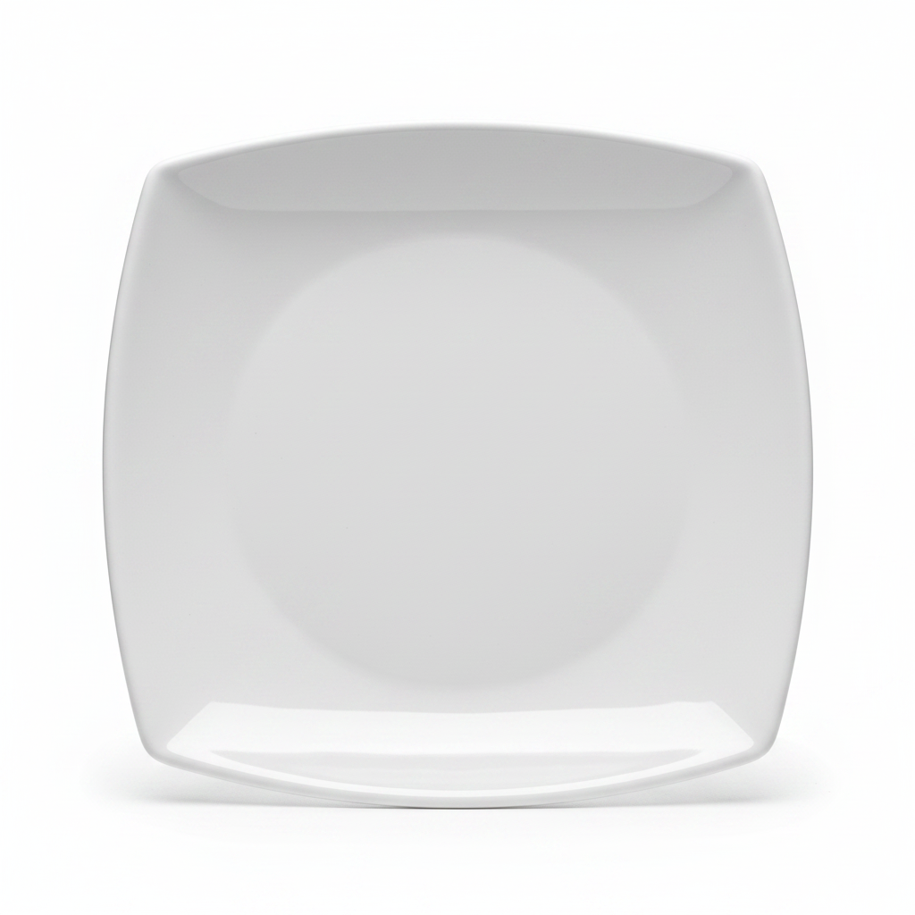 Dynasty Melamine Plate – White – 6.5" (16.5*16.5 cm)