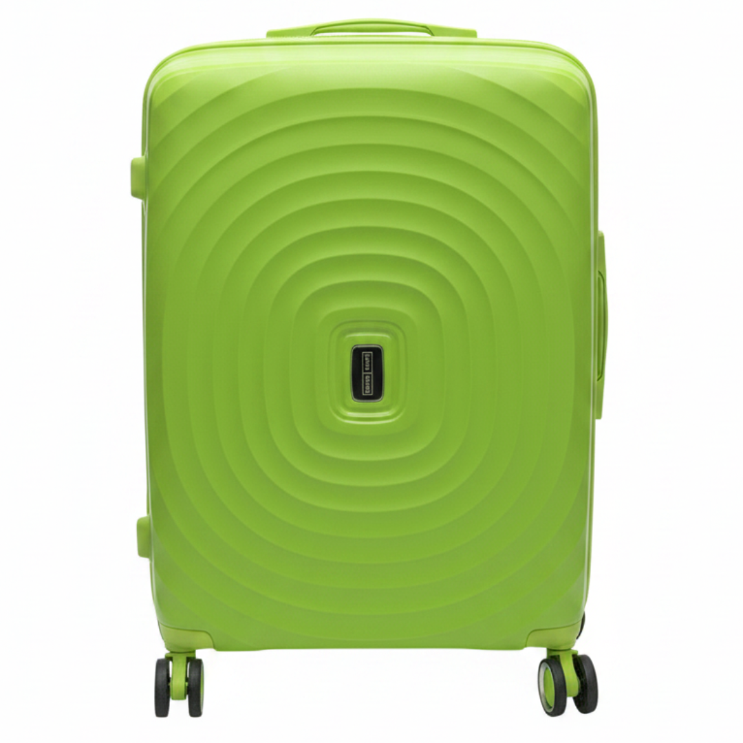 Parajohn Green PP Hard Shell Trolley — Large Suitcase with Spinner Wheels | 28 Inch , 24 Inch , 20 Inch |