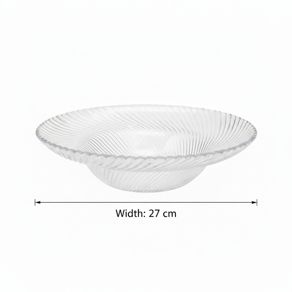 Neo Alpha Glass Fruit Plate 27cm