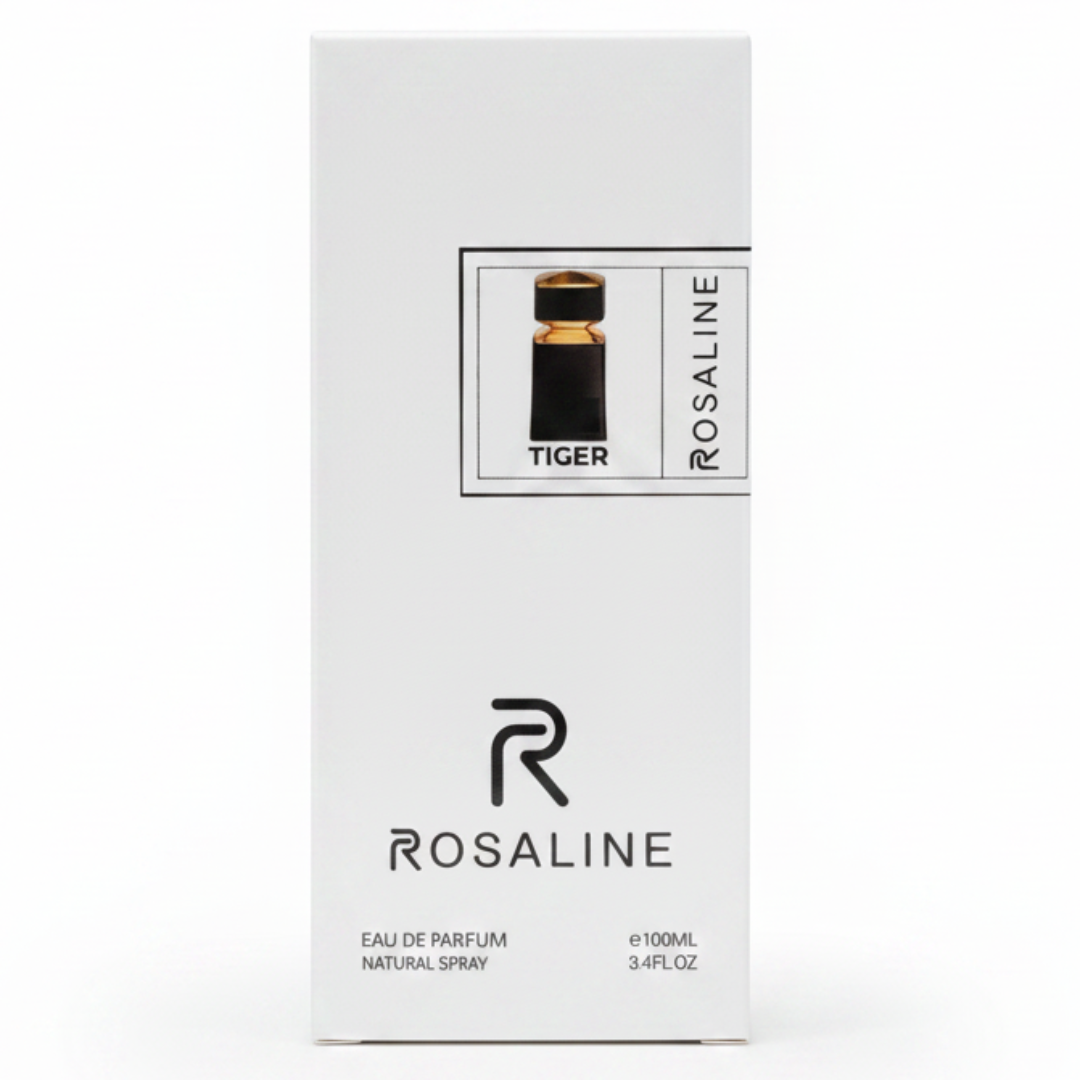 Rosaline Tiger Eau de Parfum 100ml – Luxury Natural Spray Fragrance for Men & Women | Grapefruit, Amber & Ambergris Base Notes | Inspired Version |