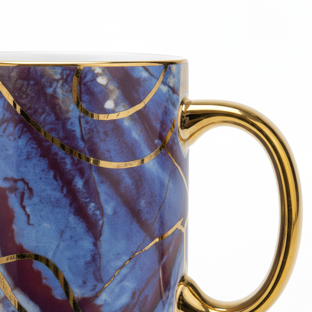 Marble Elegance Ceramic Mug - 300ml