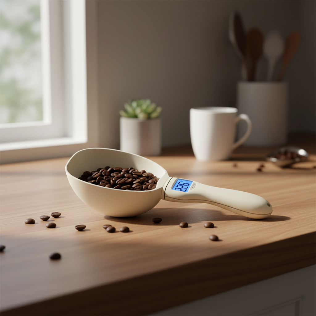 Digital Measure Spoon with LCD Display – BPA-Free Food Grade Kitchen & Pet Feeding Scale Spoon