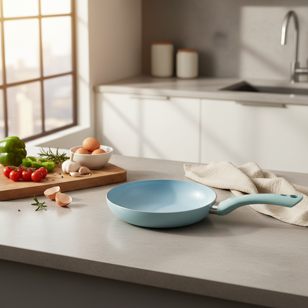 Wilson Marble Coated Non-Stick Fry Pan 20cm – Light Blue