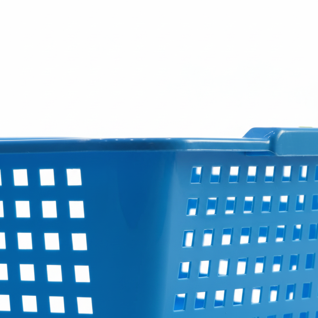 Plastic Multi-Purpose Kitchen Tray Basket - 37×30 cm - Blue / Pink