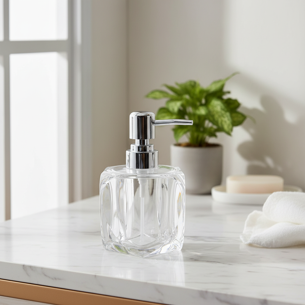 Clear Acrylic Soap Dispenser - 200ml