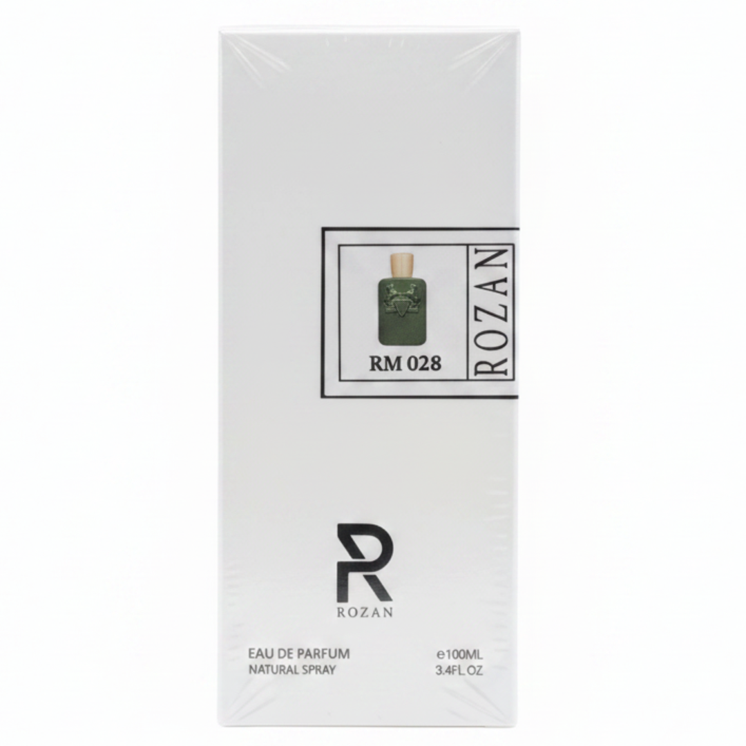روزن آر إم 028 ماء عطر للرجال 100 مل - عطر خشبي عطري مع المريمية، الزعفران، خشب العود والأرز | بخاخ طبيعي | نسخة مستوحاة |