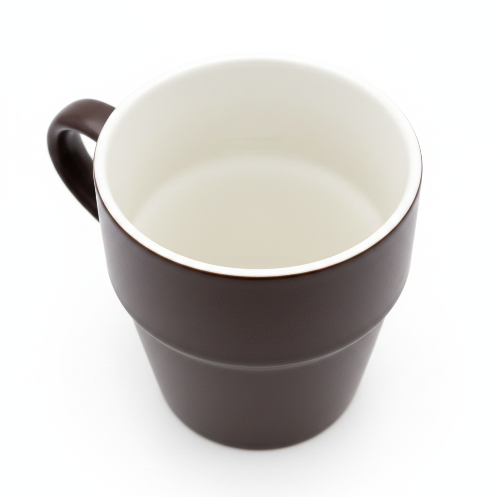 Brown Porcelain Mug - 250ml