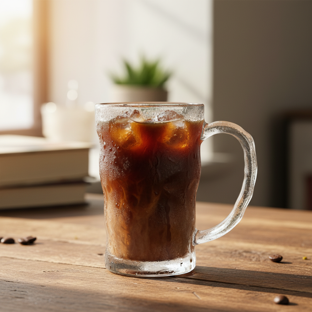 Ice Crackle Glass Mug – 350ml