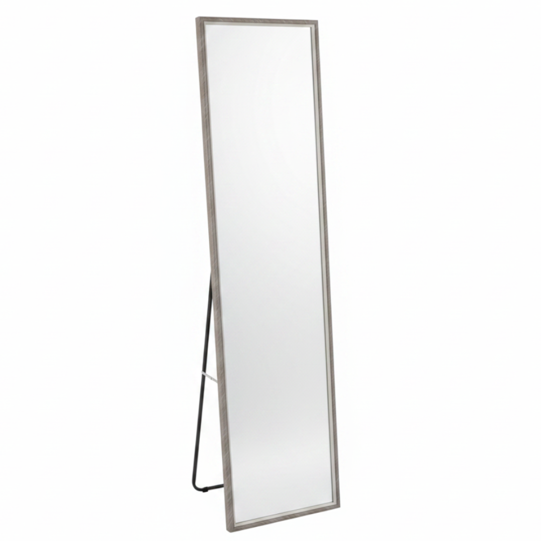Full-Length Floor Mirror with Metal Stand – 145 × 35 cm