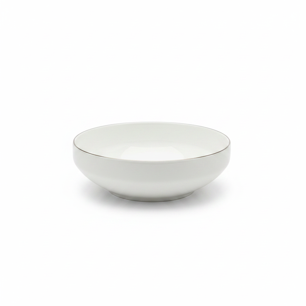 Decopor White Ceramic Serving Bowl — 5.5 Inch