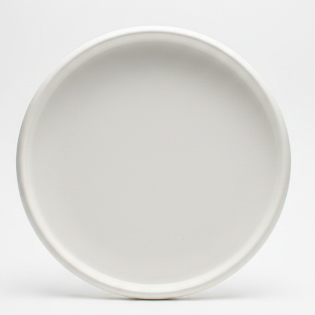 Luhpar Round Ceramic Salad Plate 22.1cm | Taupe, Off White, Brown |
