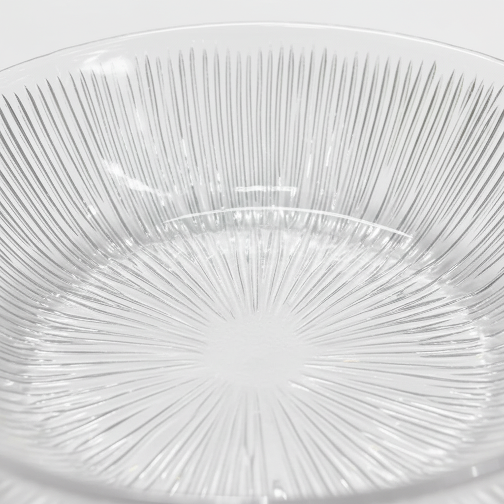 Noritazeh Ribbed Glass Soup Bowl — 20cm