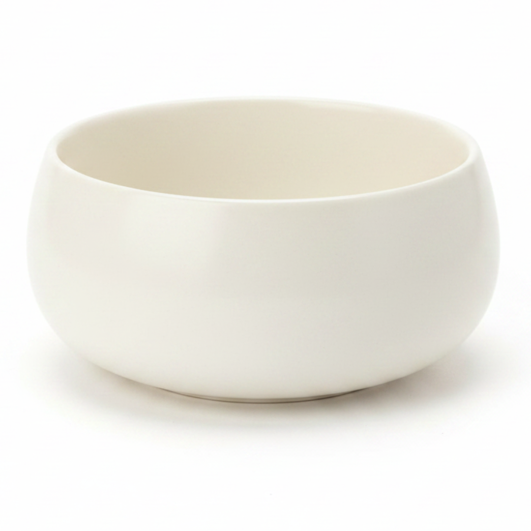 Luhpar Round Ceramic Bowl 600ml | Taupe, Off White, Brown |