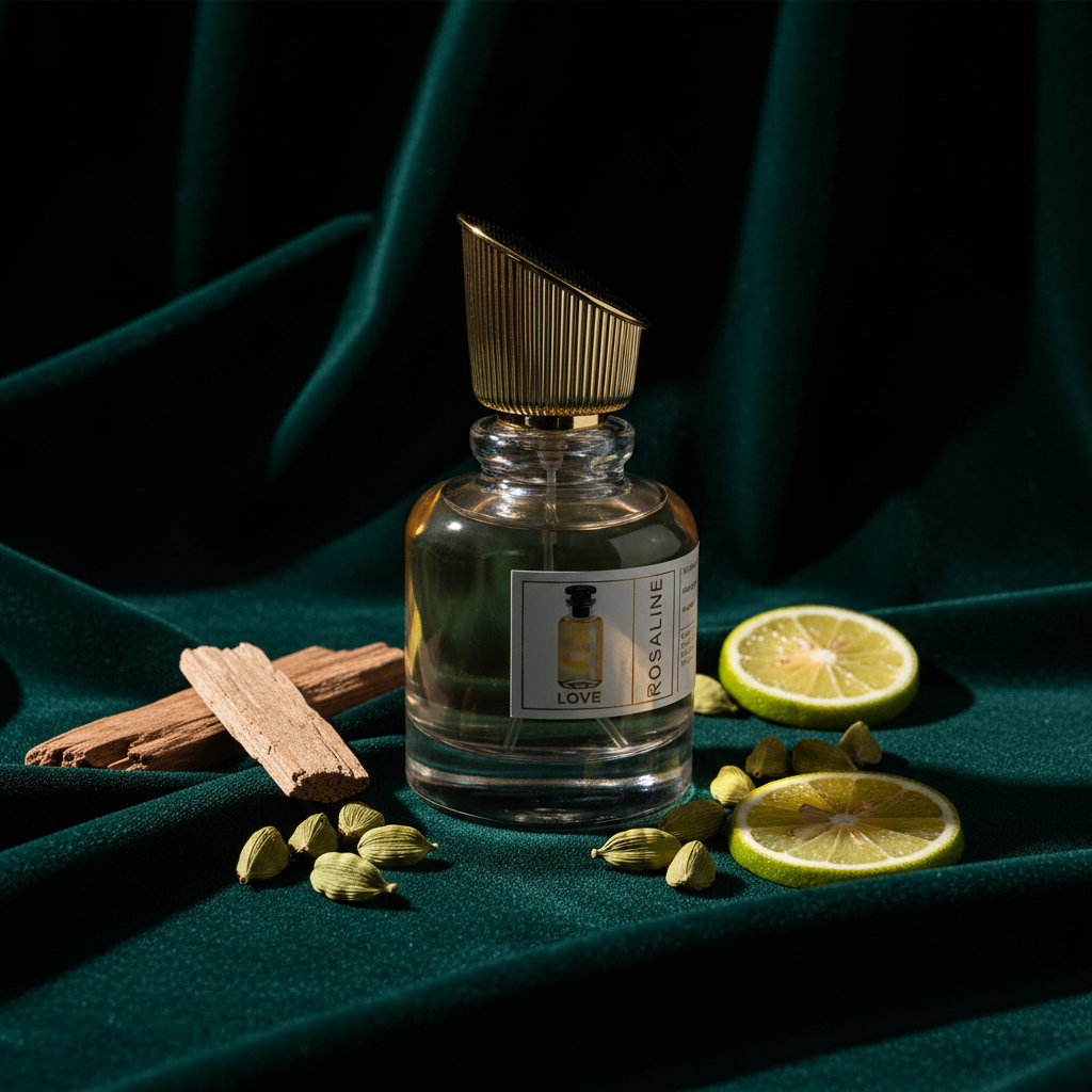 عطر روزالين لوف أو دو بارفان للنساء والرجال | بخاخ عطر فاخر يدوم طويلاً | رائحة الهيل والبرغموت وخشب الأرز | بخاخ طبيعي 100 مل | نسخة مستوحاة |