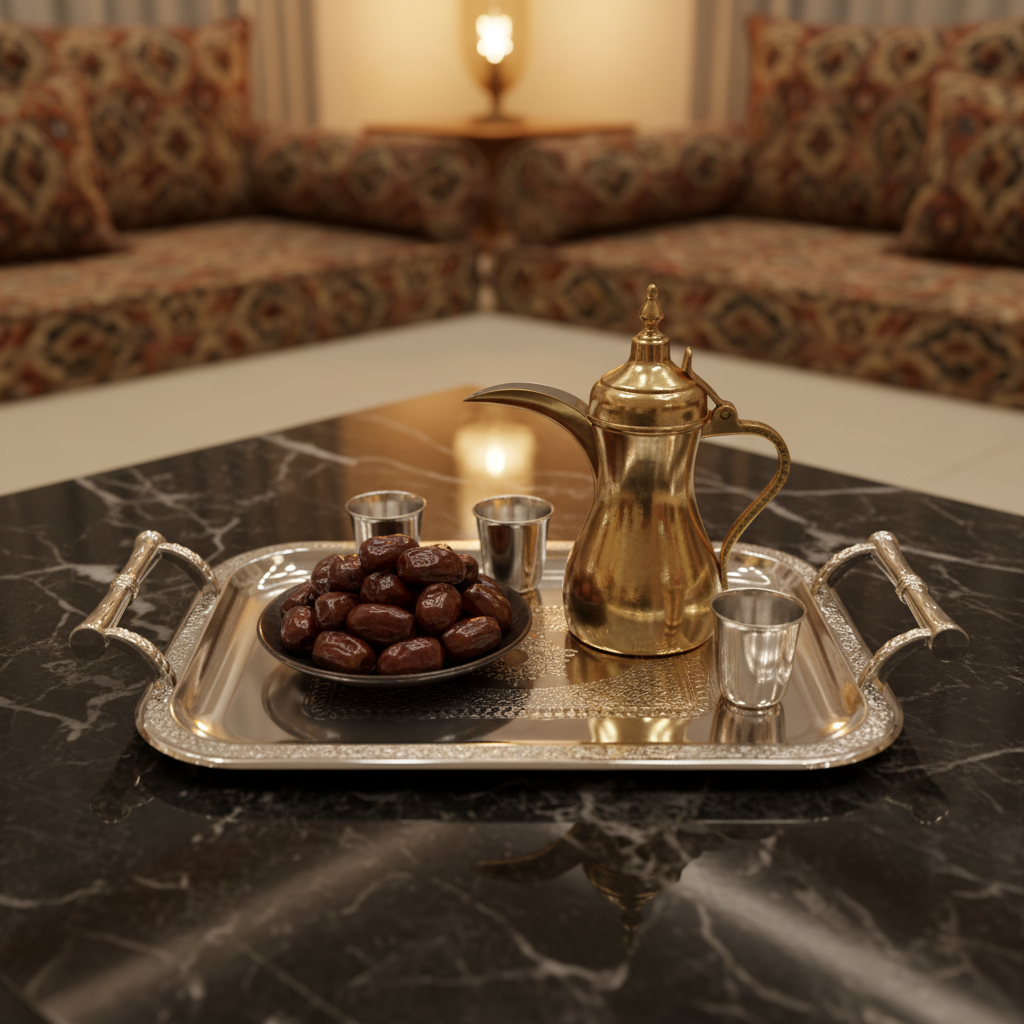 Germax Stainless Steel Rectangle Serving Tray with Handles -23.5cmX38cm