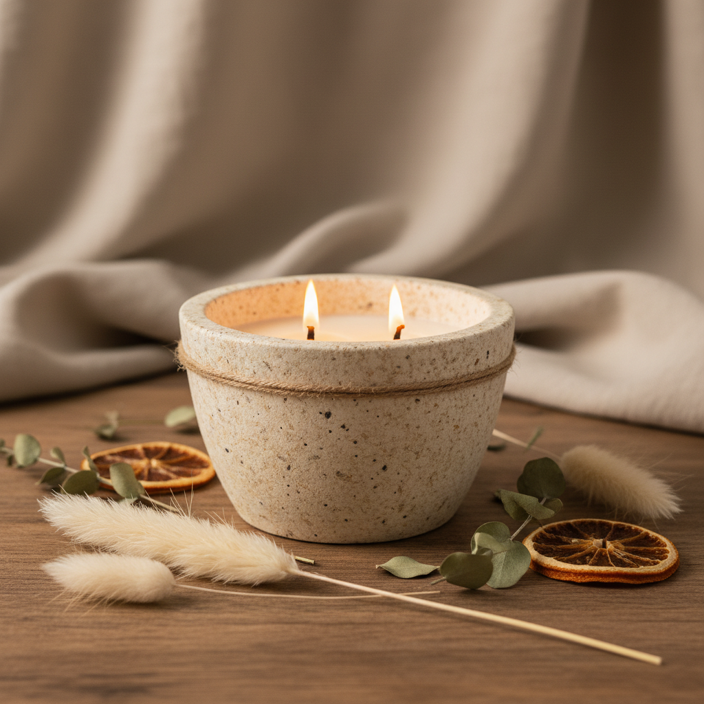 Scented Candle 2 Wooden Wick – POP – 13×8 cm