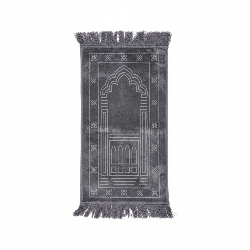 Grey Kids Prayer Mat – 65×35cm