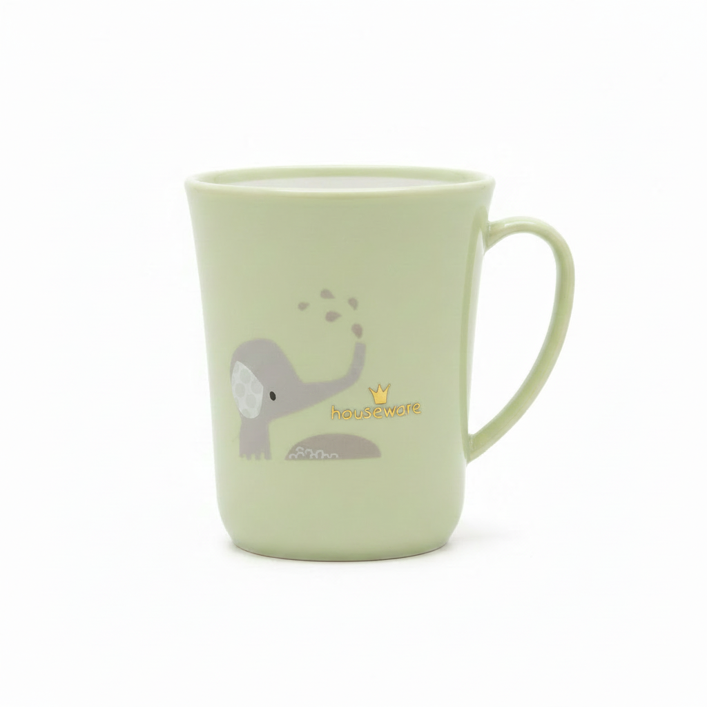 Mint Green Houseware Elephant Melamine Mug – 300ml