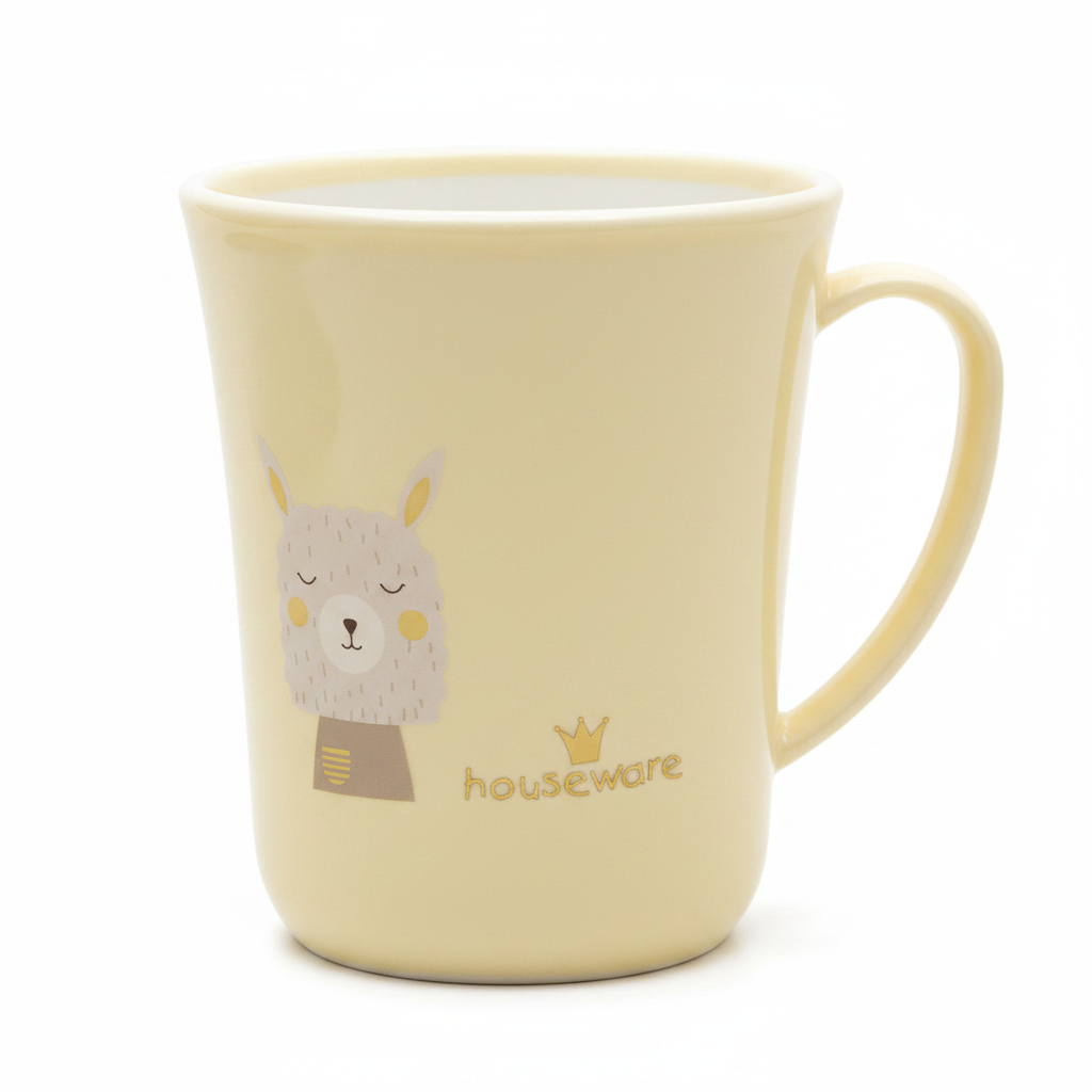 Cream Yellow Melamine Mug - 300ml