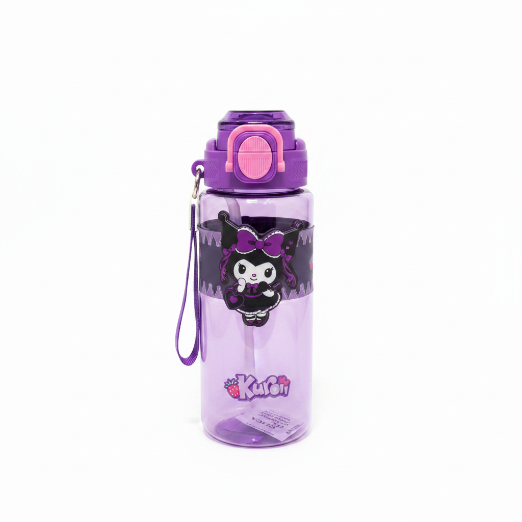 SBC Purple Kuromi Character Plastic Water Bottle – 750ml