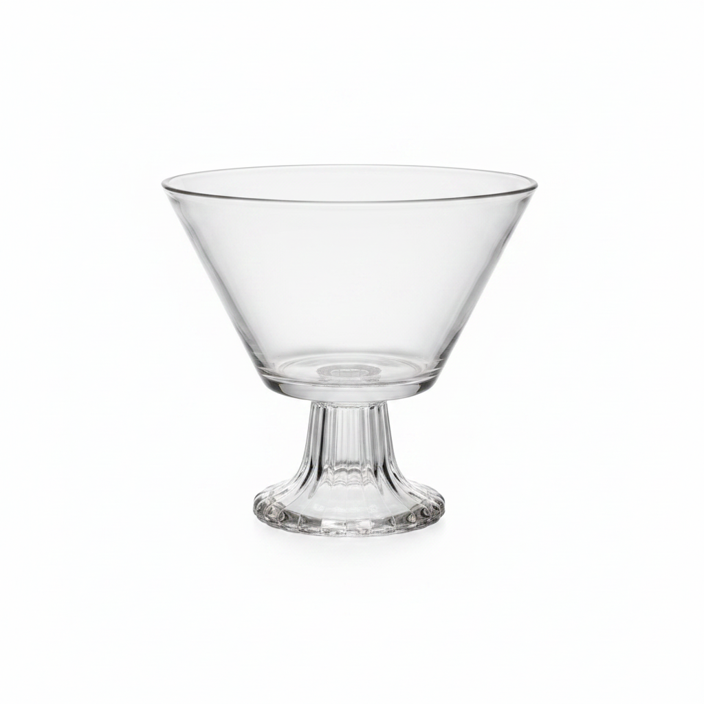Crystal Glass Footed Candy Bowl - 15×15 cm