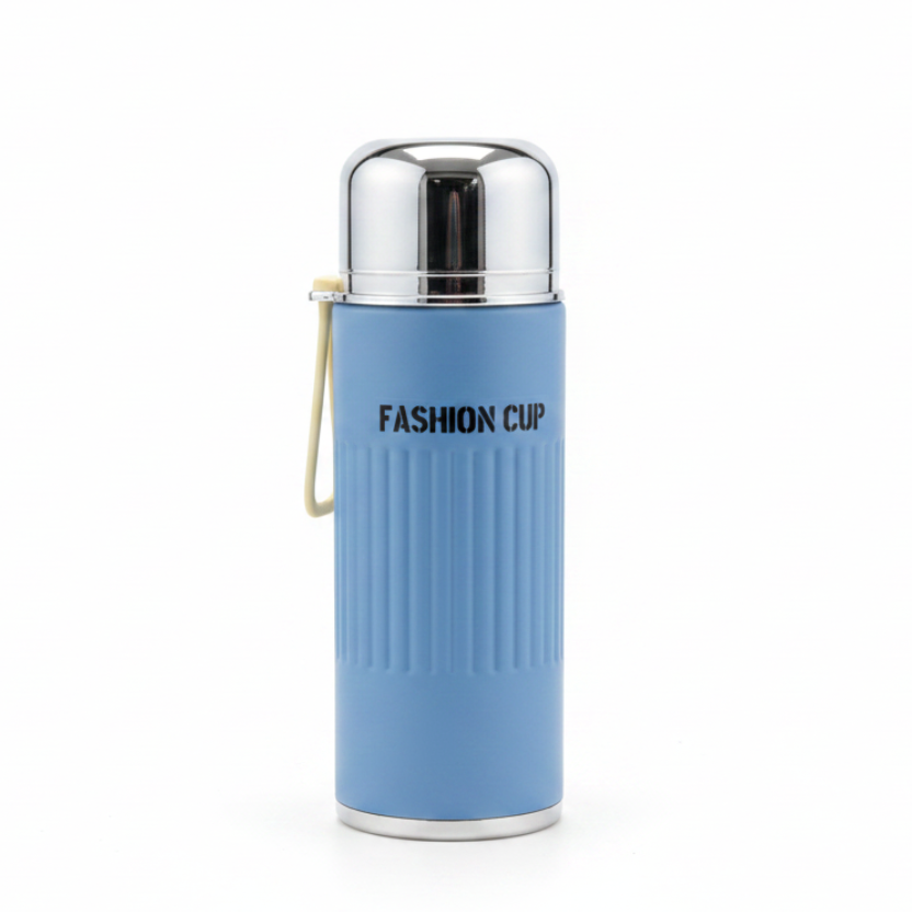 Plastic & Glass Insulated Water Bottle – 500ml - Cream / Lavender / Dusty Blue