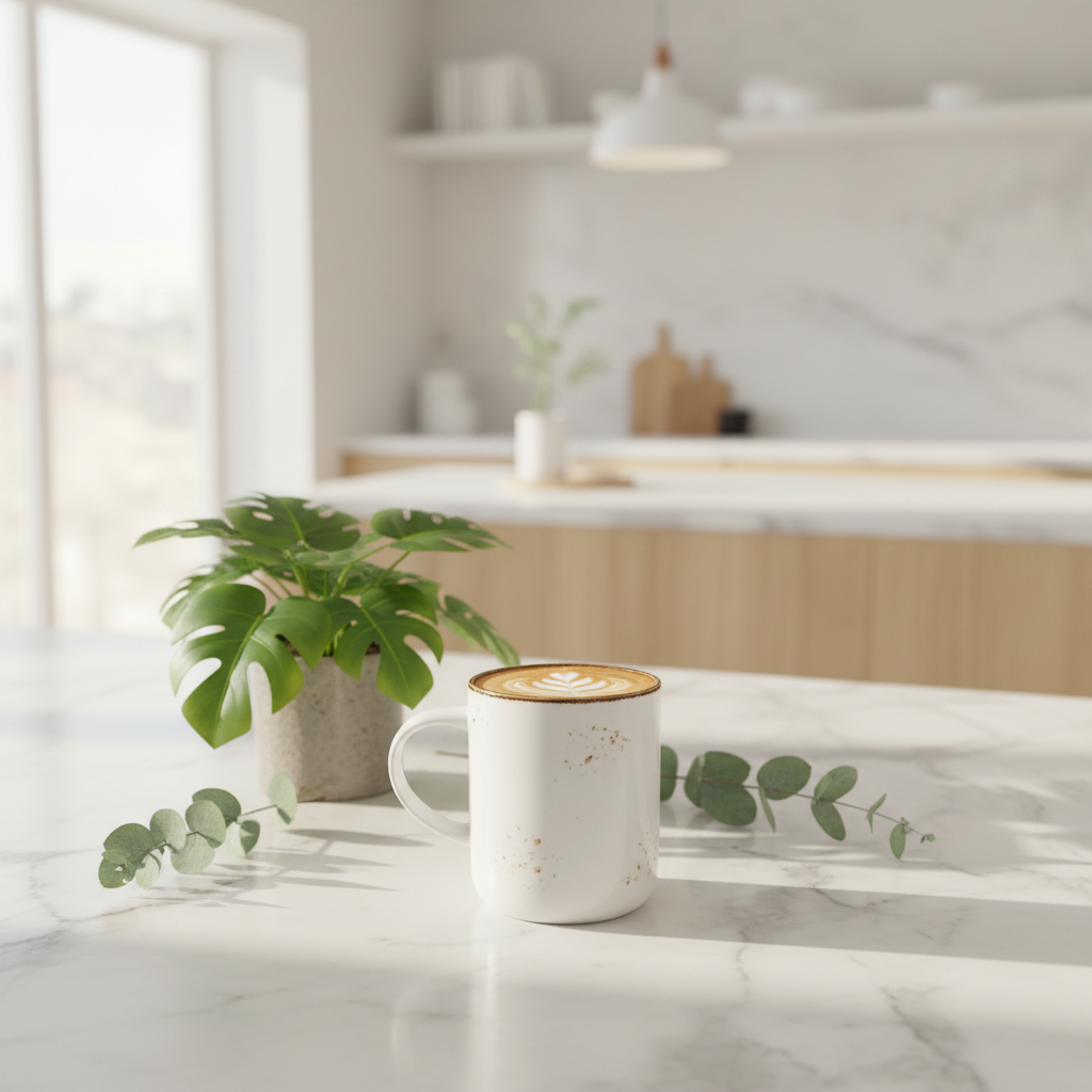 Baralee White Speckled Ceramic Mug - 250ml