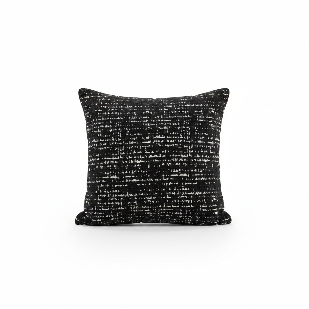 Evlen Soft Decorative Cushion - 40×40 cm - Sage Green / Light Blue / Black / Cream