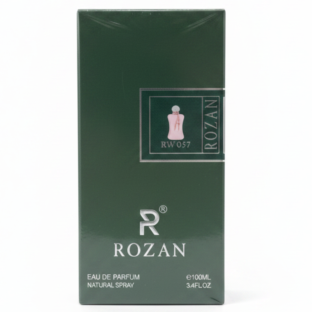عطر روزان RW057 EDP للنساء 100 مل - عطر زهري برائحة الورد والفاوانيا والمسك | بخاخ طبيعي يدوم طويلاً | نسخة مستوحاة |