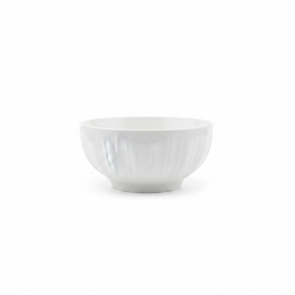 White Ceramic Bowl - 6 Inch