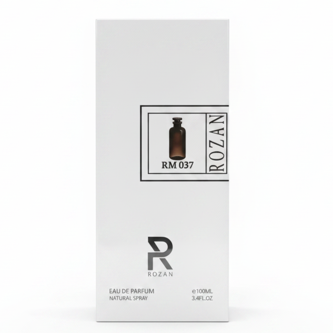 Rozan RM 037 Eau de Parfum 100ml – Oriental Woody Unisex Fragrance with Agarwood, Incense & Raspberry | Natural Spray | Inspired Version |