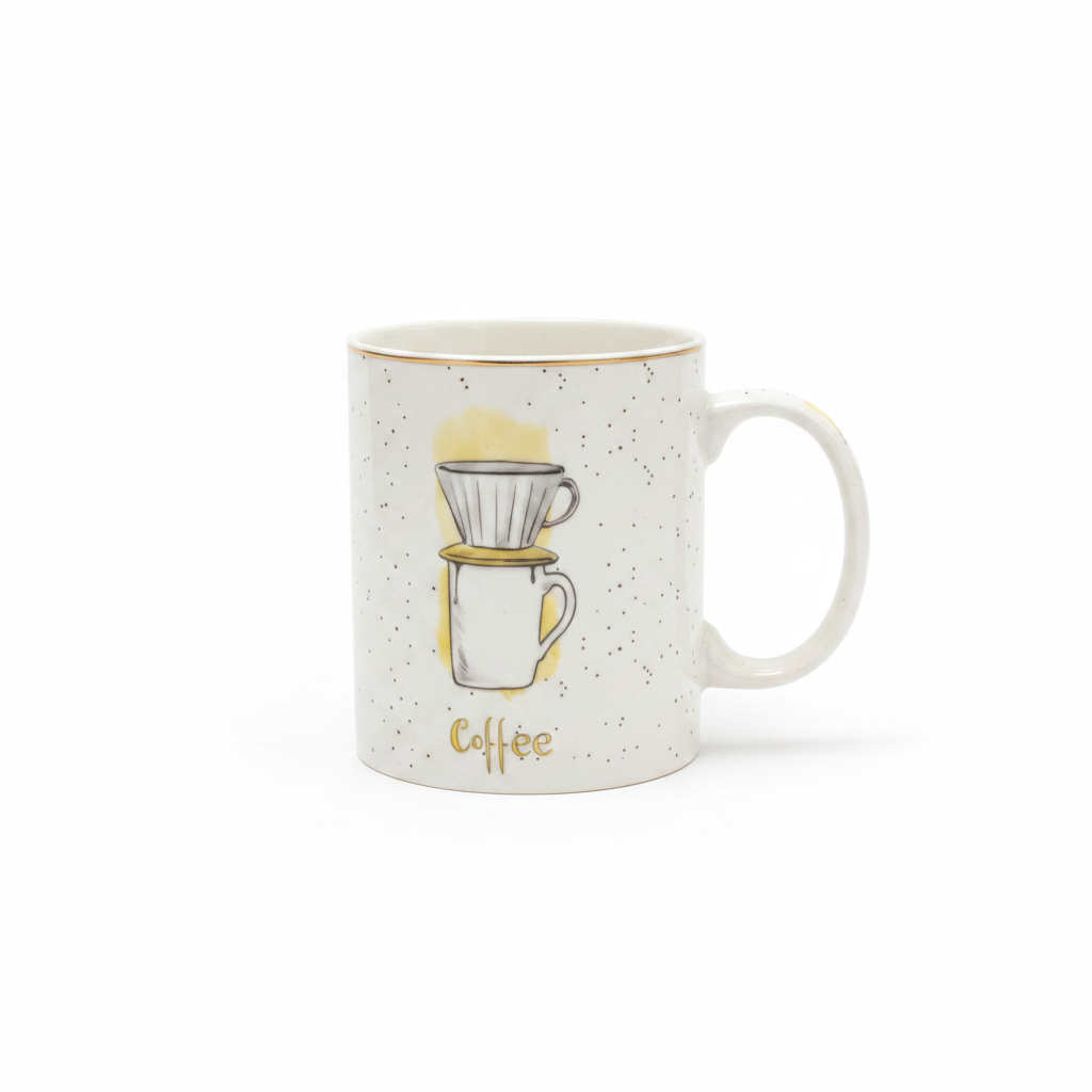 White Ceramic Coffee Mug – 350ml