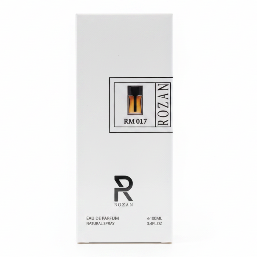 روزن RM 017 عطر أو دو بارفان للرجال – 100 مل بخاخ طبيعي | عطر خشبي زهري مسك | مستوحى من ديور أوم إنتنس | نسخة مستوحاة |