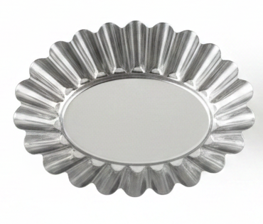 AFCO Mini Cake Mould Set – 4 Pcs – Stainless Steel – Oval Fluted Design