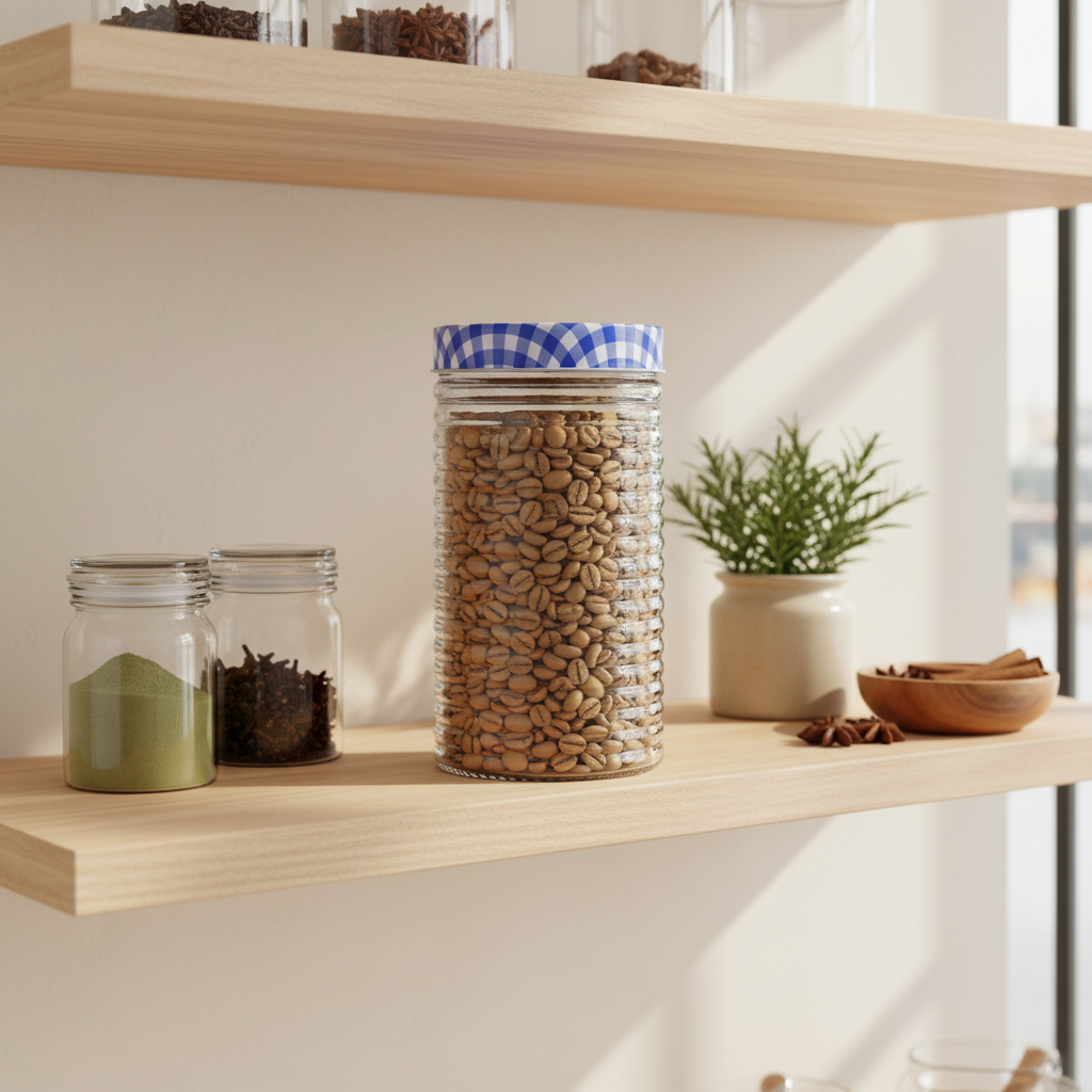 Millerhaus Glass Canister with Lid – 1.7 Litre