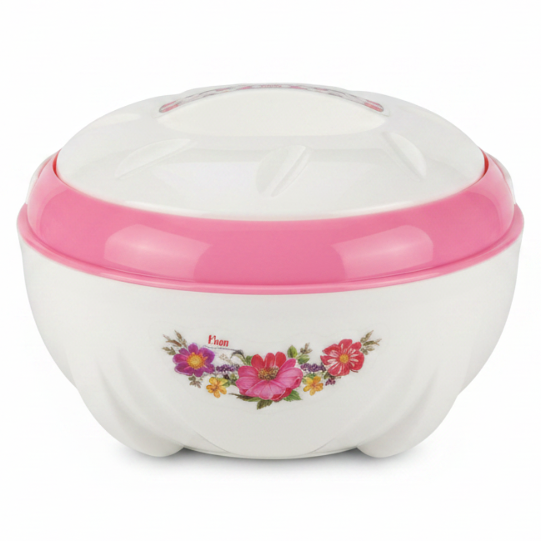 Livon Hotpot 1000ml — White & Pink Floral Edition