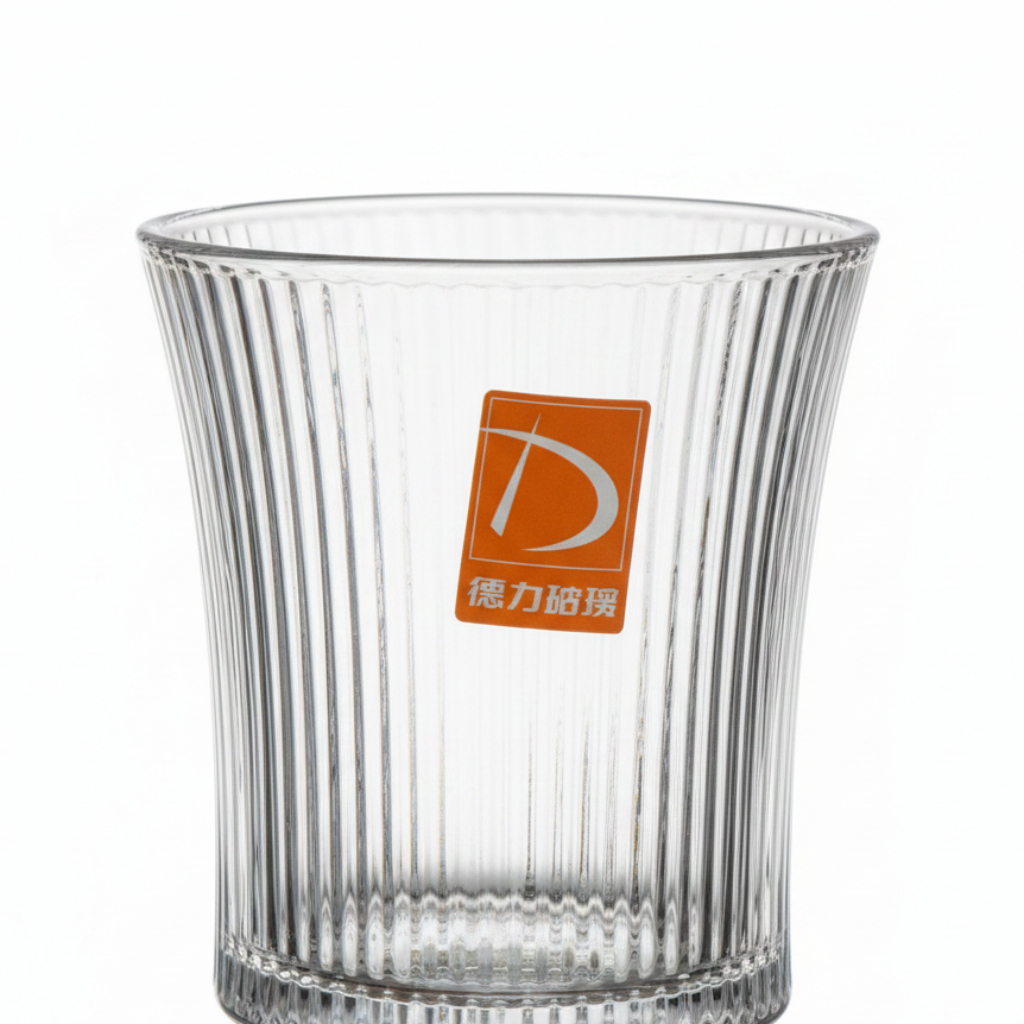 Deli Ribbed Crystal Stem Glass - 250ml