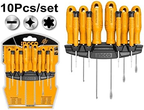 INGCO 10pcs Screwdriver and precision Screwdriver Set - Al Kabayel Discount CentreINGCO 10pcs Screwdriver and precision Screwdriver SetHand ToolsINGCOAl Kabayel Discount Centre
