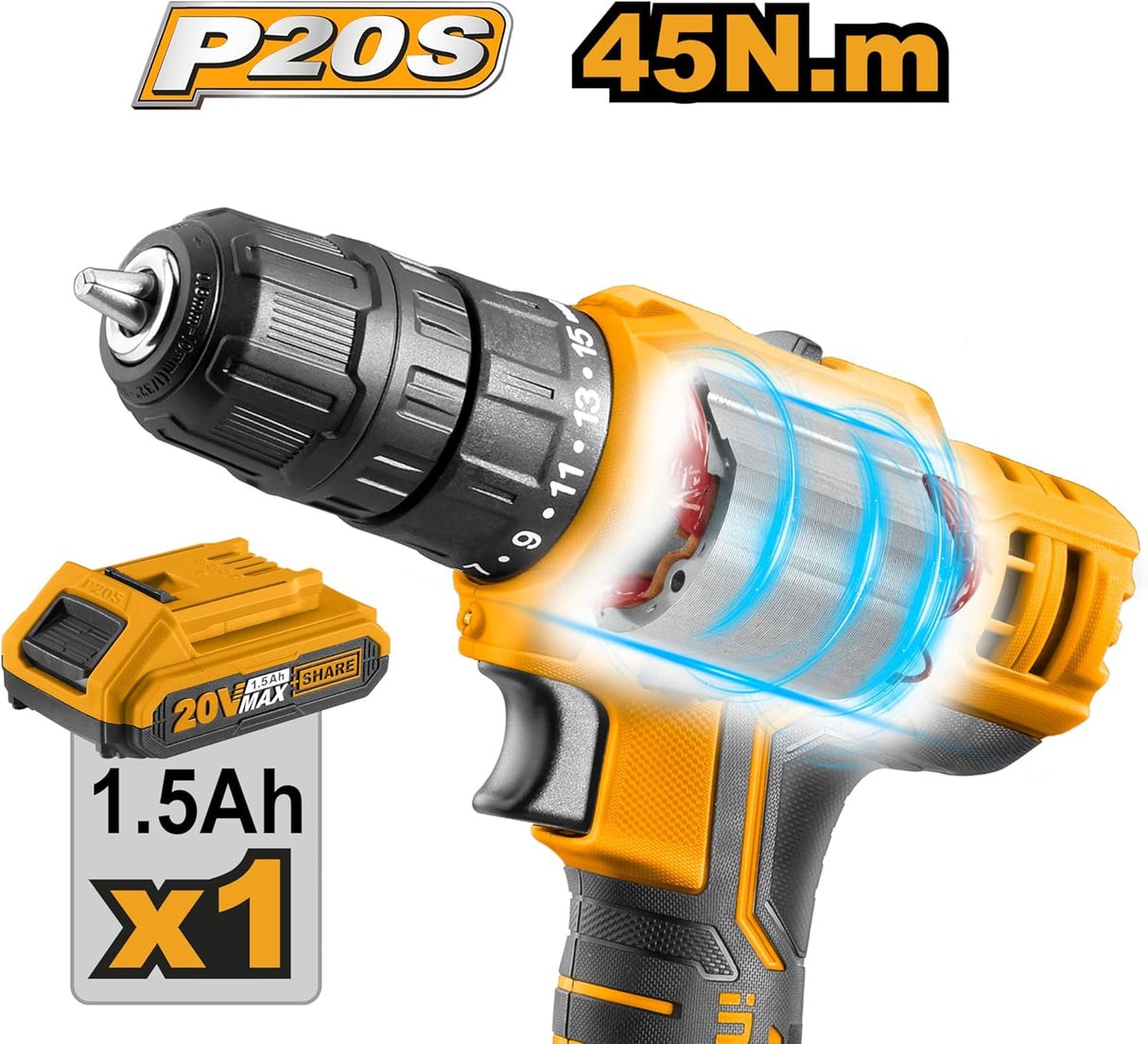 Ingco 12V Cordless Impact Drill, Lithium - Ion Battery Powered, Compact & Efficient Design - Al Kabayel Discount CentreIngco 12V Cordless Impact Drill, Lithium - Ion Battery Powered, Compact & Efficient DesignToolsINGCOAl Kabayel Discount Centre