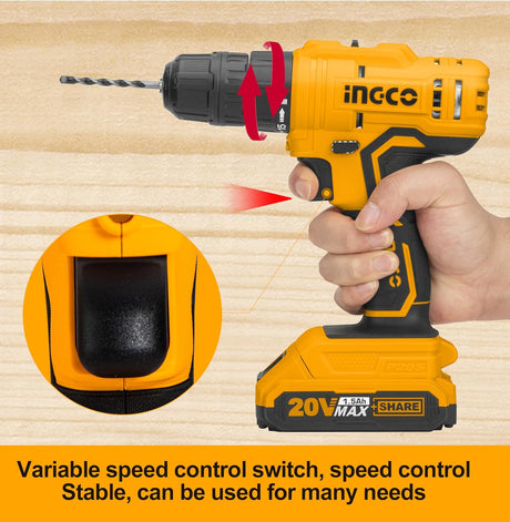 Ingco 12V Cordless Impact Drill, Lithium - Ion Battery Powered, Compact & Efficient Design - Al Kabayel Discount CentreIngco 12V Cordless Impact Drill, Lithium - Ion Battery Powered, Compact & Efficient DesignToolsINGCOAl Kabayel Discount Centre