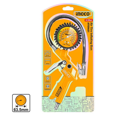 Ingco 8.5 Bar Air Tyre Inflator Gun, Durable Metal Body with Easy Grip Handle - Al Kabayel Discount CentreIngco 8.5 Bar Air Tyre Inflator Gun, Durable Metal Body with Easy Grip HandleToolsINGCOAl Kabayel Discount Centre