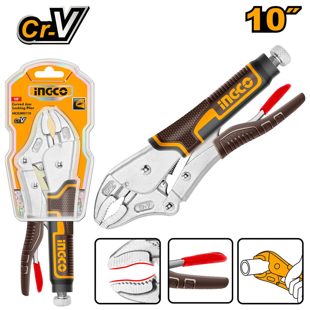INGCO Curved Jaw Locking Plier 10" - Al Kabayel Discount CentreINGCO Curved Jaw Locking Plier 10"Hand ToolsINGCOAl Kabayel Discount Centre