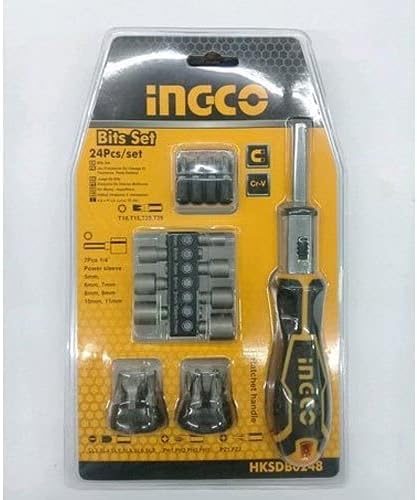 INGCO Ratchet Handle and Bits 24pcs set - Al Kabayel Discount CentreINGCO Ratchet Handle and Bits 24pcs setHand ToolsINGCOAl Kabayel Discount Centre