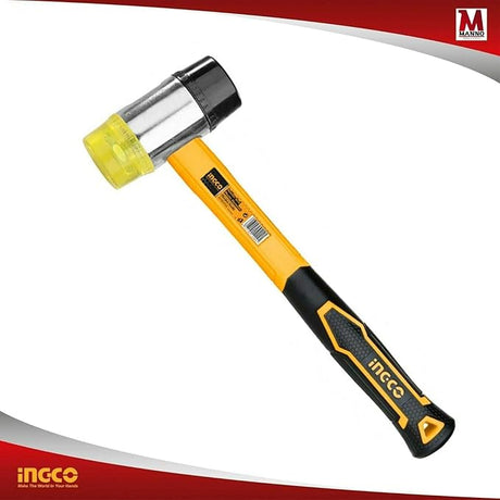 INGCO Rubber and Plastic Hammer 40mm, Fiberglass Handle - Al Kabayel Discount CentreINGCO Rubber and Plastic Hammer 40mm, Fiberglass HandleHand ToolsINGCOAl Kabayel Discount Centre