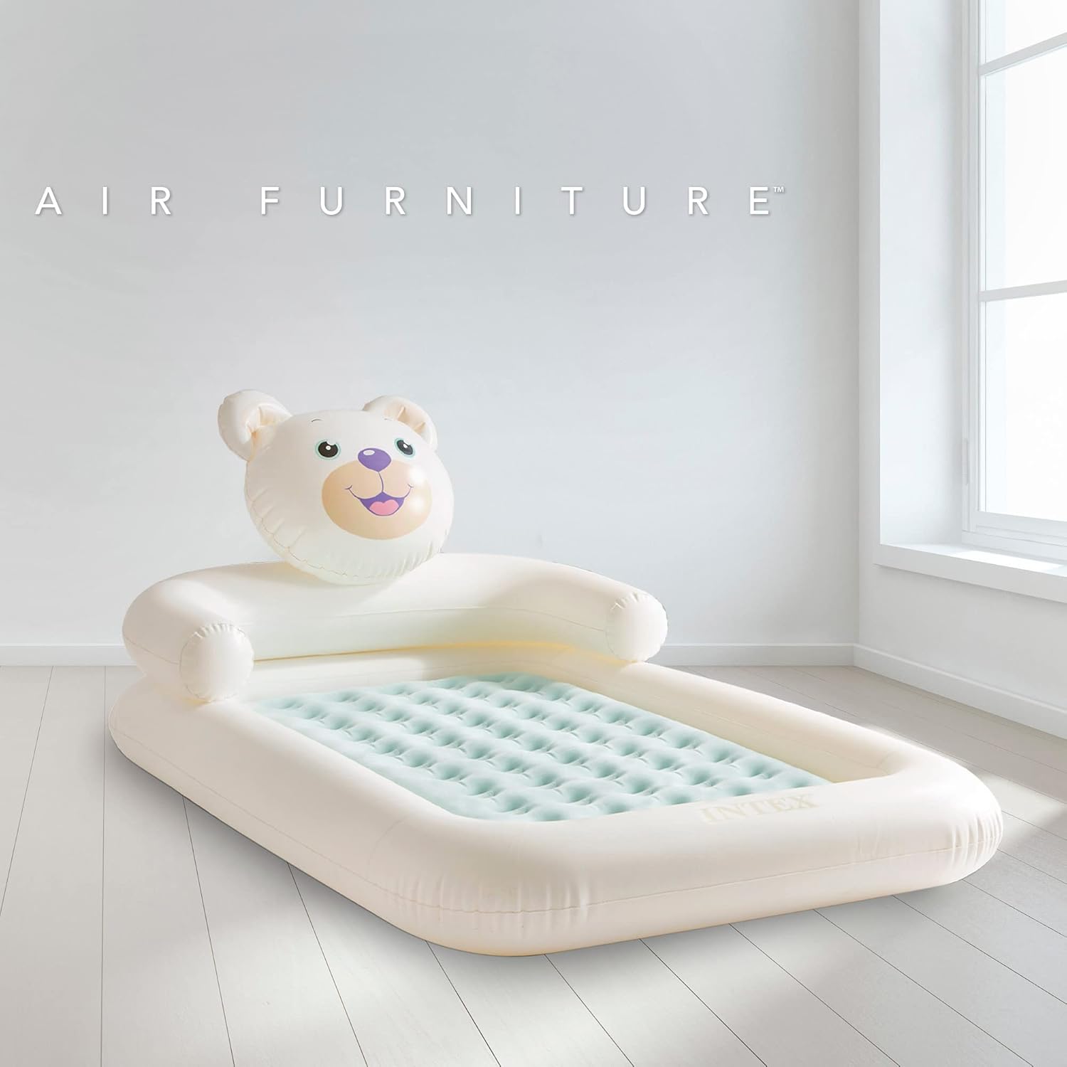 Intex Bear Kids Travel bed with hand pump (66814) - 114x178x71cm - Ages 3+6 - Al Kabayel Discount CentreIntex Bear Kids Travel bed with hand pump (66814) - 114x178x71cm - Ages 3+6Pools & waterplay toysINTEXAl Kabayel Discount Centre